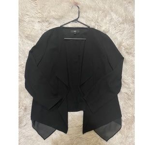 Mossimo no button blazer with sheer detailing